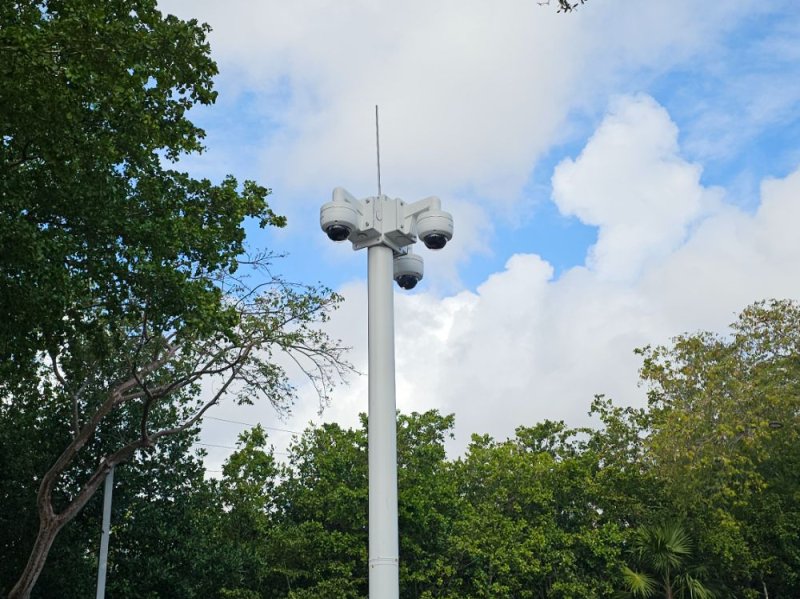 Parking Lot Cameras on Pole