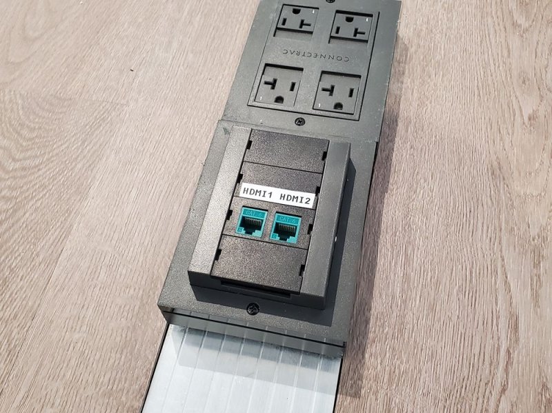 Network Data Floor Box Installation