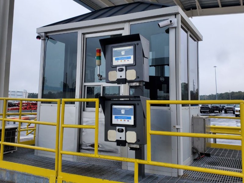 Truck Gates Entry Intercom Pedestal