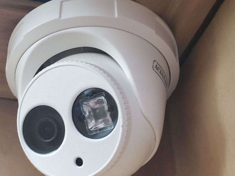 Turret IP Camera in Elevator