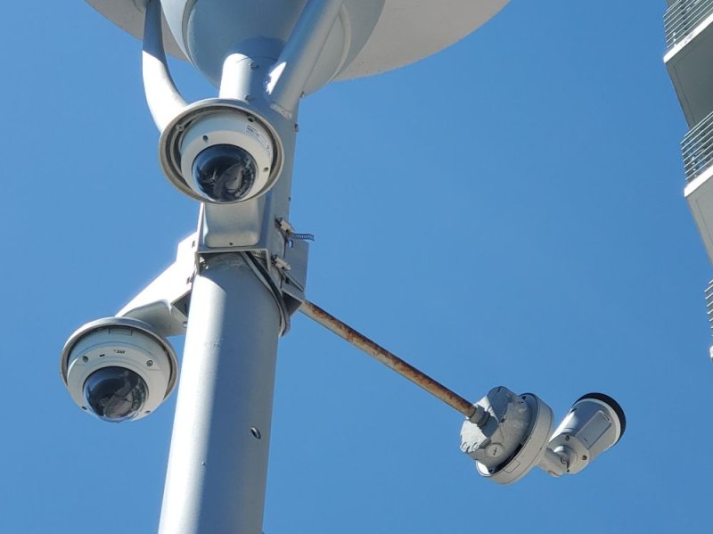 IP Cameras on a Pole