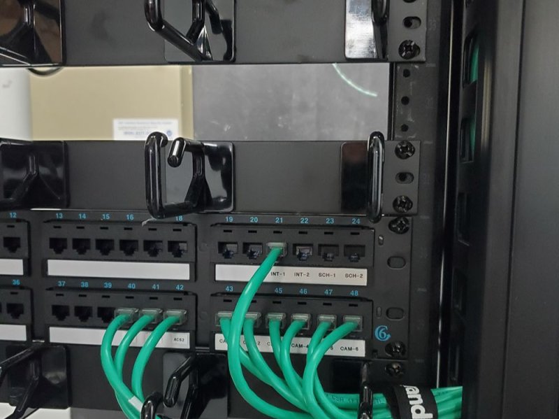Professionally Labeled Patch Panels