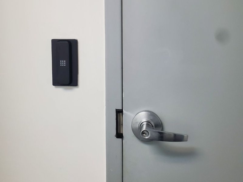 Office Fob Reader and Door Strike