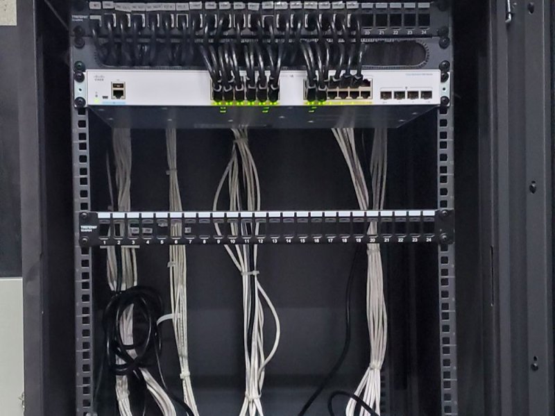 Network Cabinet with Cisco Switches