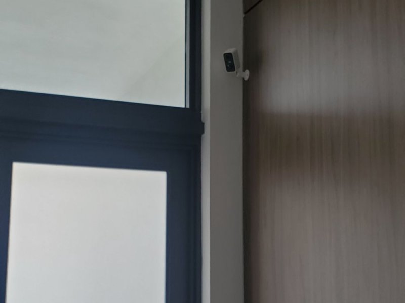Security Battery Camera in a House