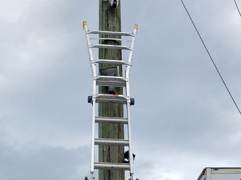 Security Camera Pole Installation