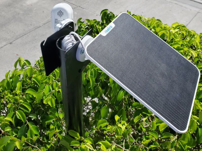Solar Camera Front Gate on a Pole