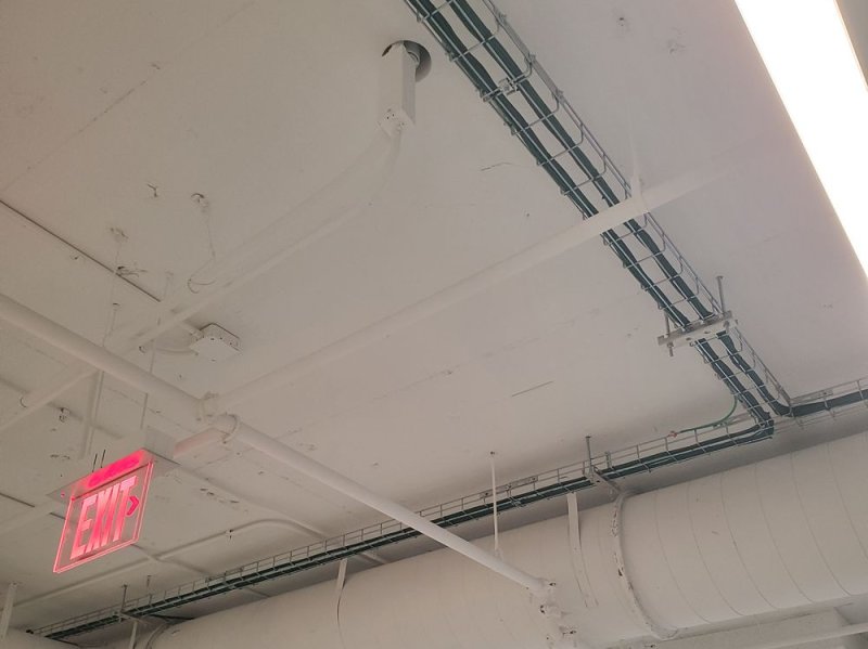 Open Ceiling Network Cabling