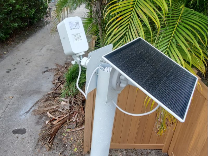 Solar Camera on Custom Made Pole